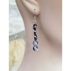 Handmade Hematite Dangle Earrings